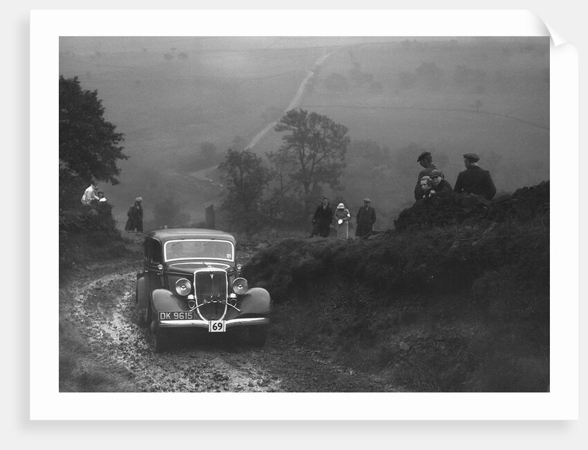 Ford V8 saloon of WT Platt competing in the MCC Sporting Trial, 1935 by Bill Brunell