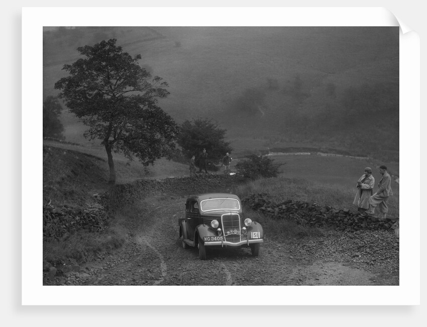 Ford V8 saloon of WS Millar competing in the MCC Sporting Trial, 1935 by Bill Brunell