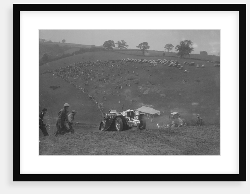 MG Magnette NA competing in the MG Car Club Rushmere Hillclimb, Shropshire, 1935 by Bill Brunell