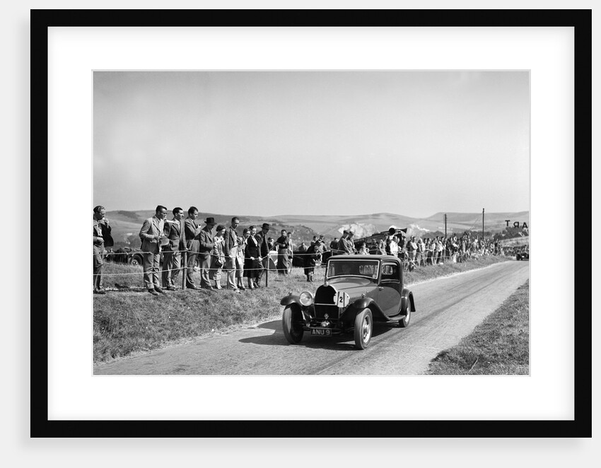 Bugatti Type 49 of CWP Hampton at the Bugatti Owners Club Lewes Speed Trials, Sussex, 1937 by Bill Brunell