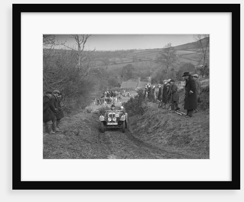 Austin 7 Grasshopper of Alf Langley competing at the MG Car Club Midland Centre Trial, 1938 by Bill Brunell