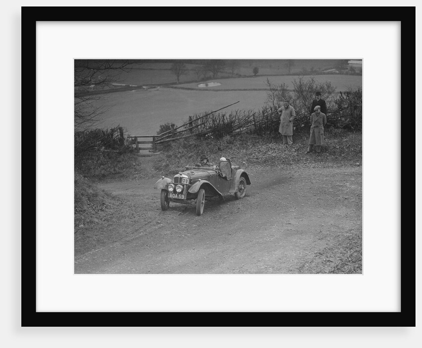 Austin 7 Grasshopper of Alf Langley competing at the MG Car Club Midland Centre Trial, 1938 by Bill Brunell