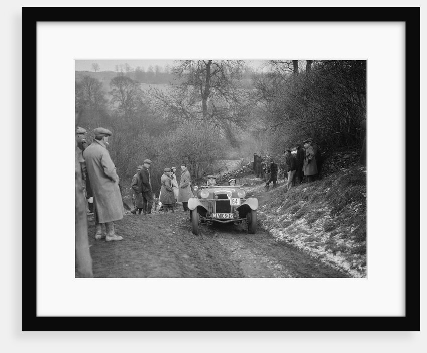 Frazer-Nash Boulogne II of P Lees competing in the Sunbac Colmore Trial, Gloucestershire, 1933 by Bill Brunell