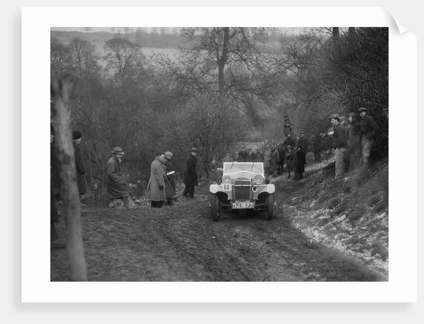 Frazer-Nash Boulogne II of RS Langford competing in the Sunbac Colmore Trial, Gloucestershire, 1933 by Bill Brunell