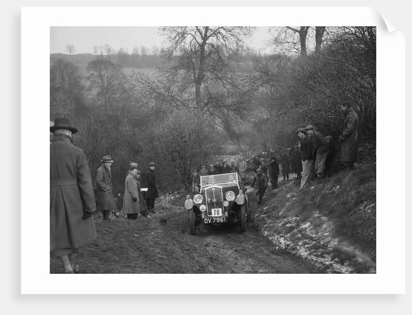 Wolseley Patrick Hornet Special of TL Langford at the Sunbac Colmore Trial, Gloucestershire, 1933 by Bill Brunell