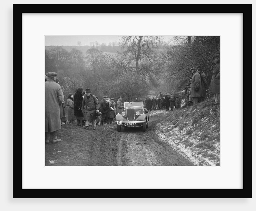 Ford V8 open tourer of H Hillcoat competing at the Sunbac Colmore Trial, Gloucestershire, 1933 by Bill Brunell