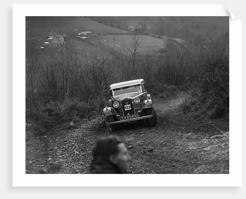 Talbot 14 hp saloon of D Pamphlett, North West London Motor Club London-Gloucester Trial, 1932 by Bill Brunell