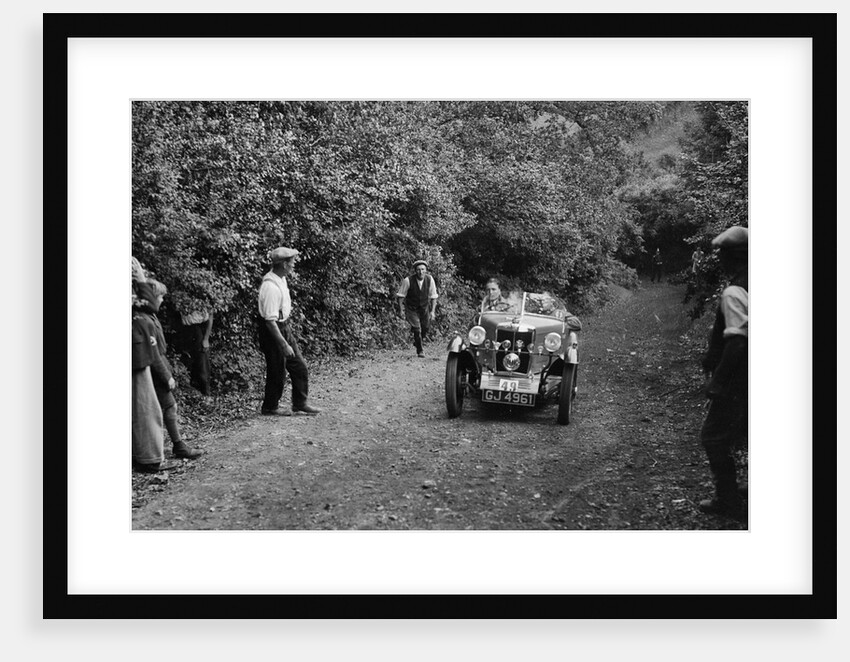 MG M type of DC Collins, B&HMC Brighton-Beer Trial, Simms Hill, Ilsington, Devon, 1930 by Bill Brunell