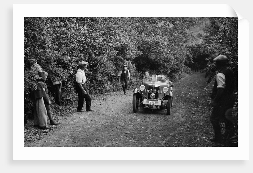 MG M type of DC Collins, B&HMC Brighton-Beer Trial, Simms Hill, Ilsington, Devon, 1930 by Bill Brunell