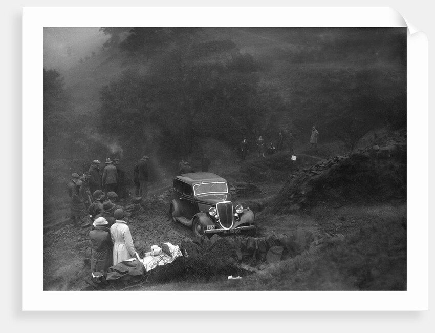 Ford V8 saloon of TC Wise competing in the MCC Sporting Trial, 1935 by Bill Brunell