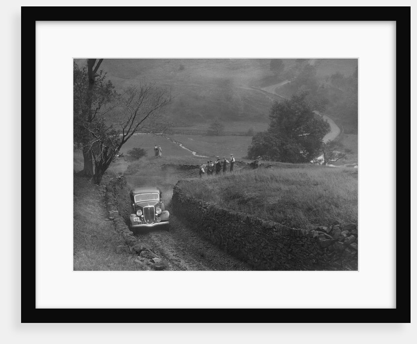 Ford V8 saloon of F Allott competing in the MCC Sporting Trial, 1935 by Bill Brunell