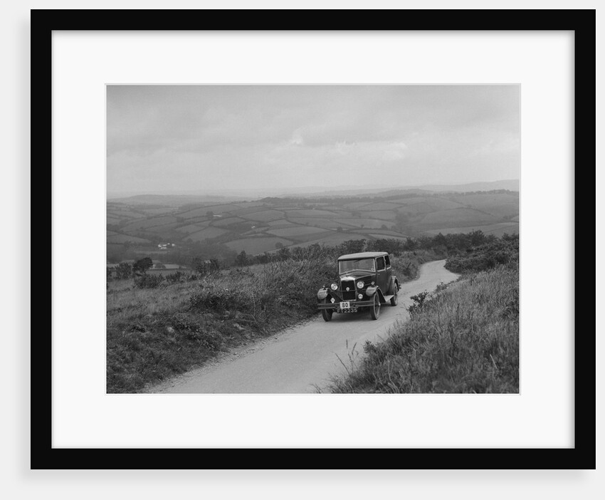 Riley Monaco saloon of VJ Fishleigh competing in the MCC Torquay Rally, 1938 by Bill Brunell