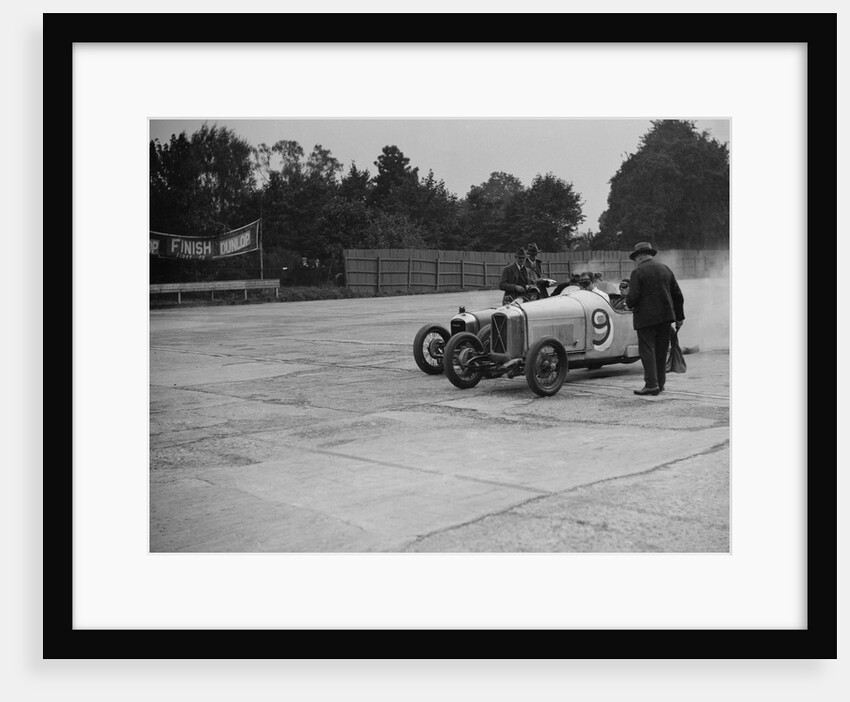 Salmson and Amilcar competing in a race at a Surbiton Motor Club meeting, Brooklands, Surrey, 1928 by Bill Brunell
