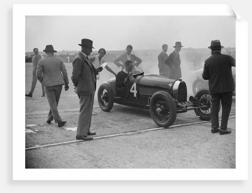 Bugatti at a Surbiton Motor Club race meeting, Brooklands, Surrey, 1928 by Bill Brunell