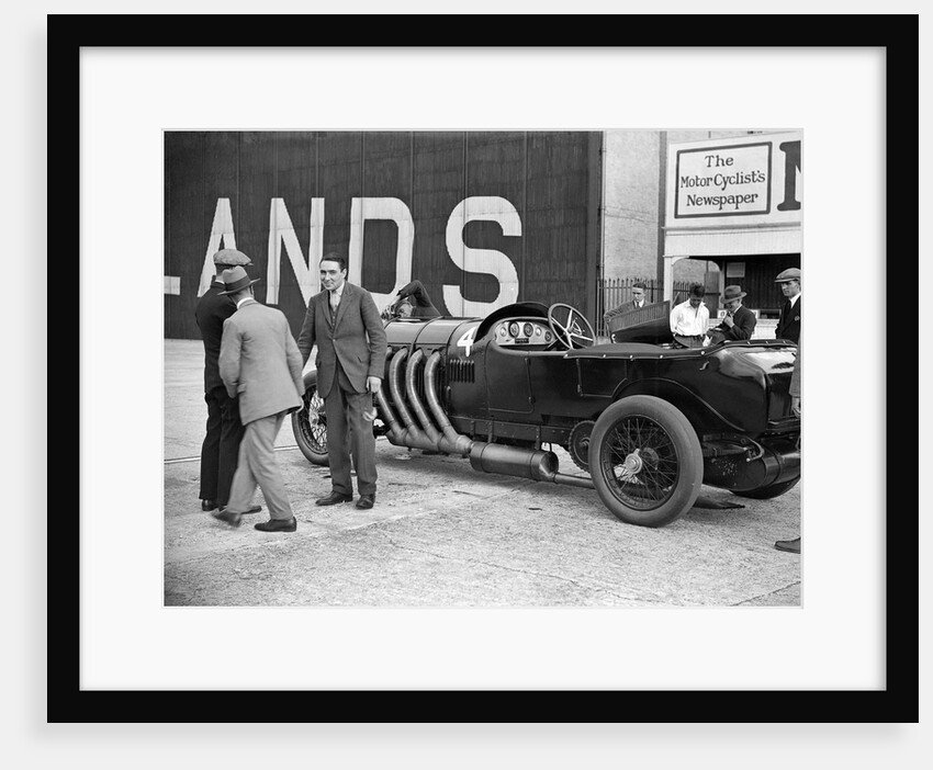 22 litre Benz of GK Clowes at a Surbiton Motor Club race meeting, Brooklands, Surrey, 1928 by Bill Brunell