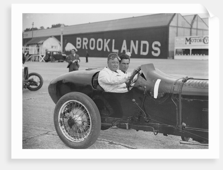 Coppa Florio type Sunbeam of EL Bouts, Surbiton Motor Club race meeting, Brooklands, Surrey, 1928 by Bill Brunell