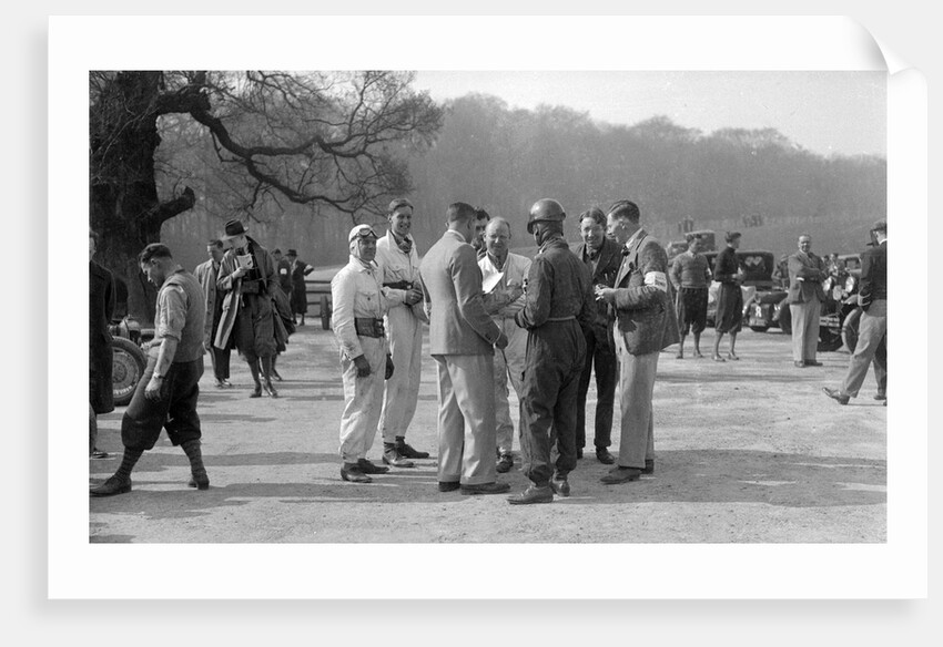 Motor racing meeting at Donington Park, Leicestershire, late 1930s by Bill Brunell