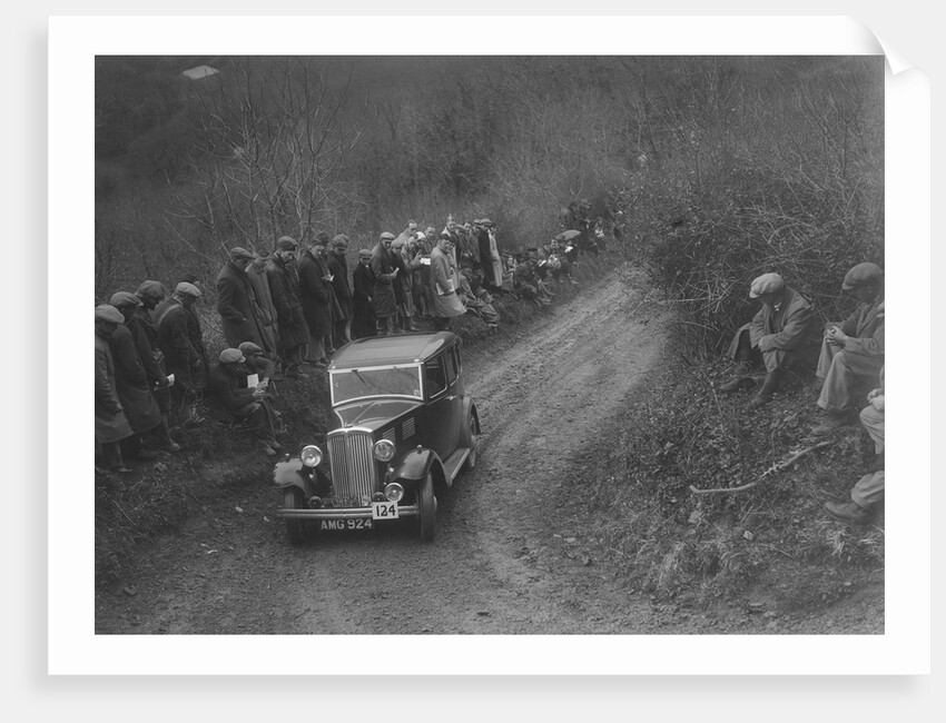 Standard saloon of HF Deane competing in the MCC Lands End Trial, 1935 by Bill Brunell