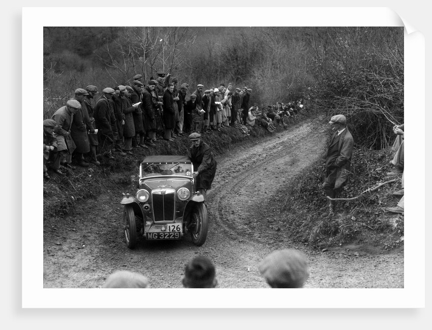 MG PA of CJ Simon competing in the MCC Lands End Trial, 1935 by Bill Brunell