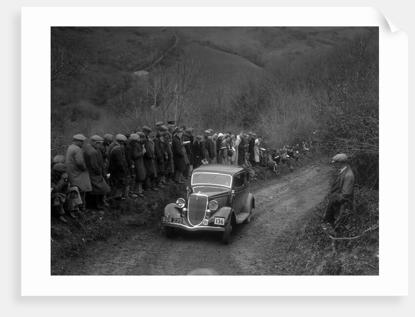 Ford V8 of RG Percival competing in the MCC Lands End Trial, 1935 by Bill Brunell