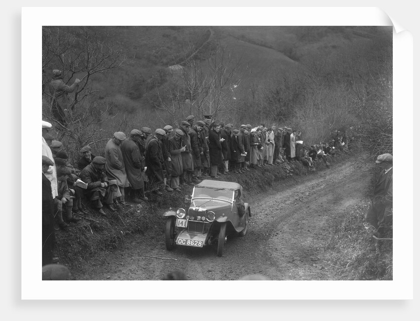 MG J2 of GN Mansell competing in the MCC Lands End Trial, 1935 by Bill Brunell