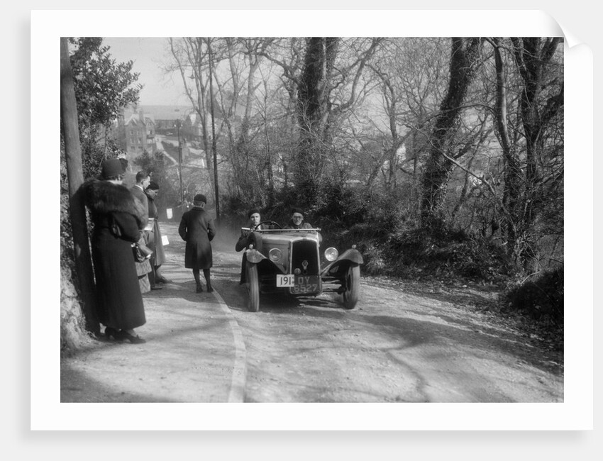 BSA 3-wheeler of BRS Leake competing in the MCC Lands End Trial, 1936 by Bill Brunell