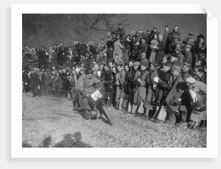172 cc SOS of RWH Hole competing in the MCC Lands End Trial, Beggars Roost, Devon, 1936 by Bill Brunell