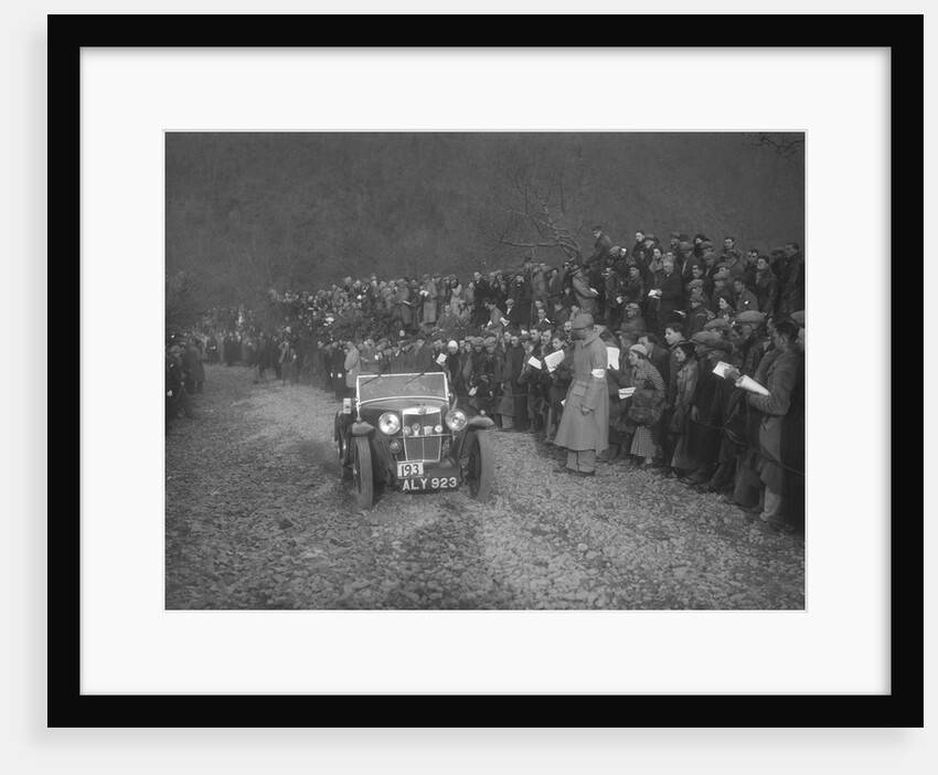 MG J2 of WH Edwards competing in the MCC Lands End Trial, Beggars Roost, Devon, 1936 by Bill Brunell