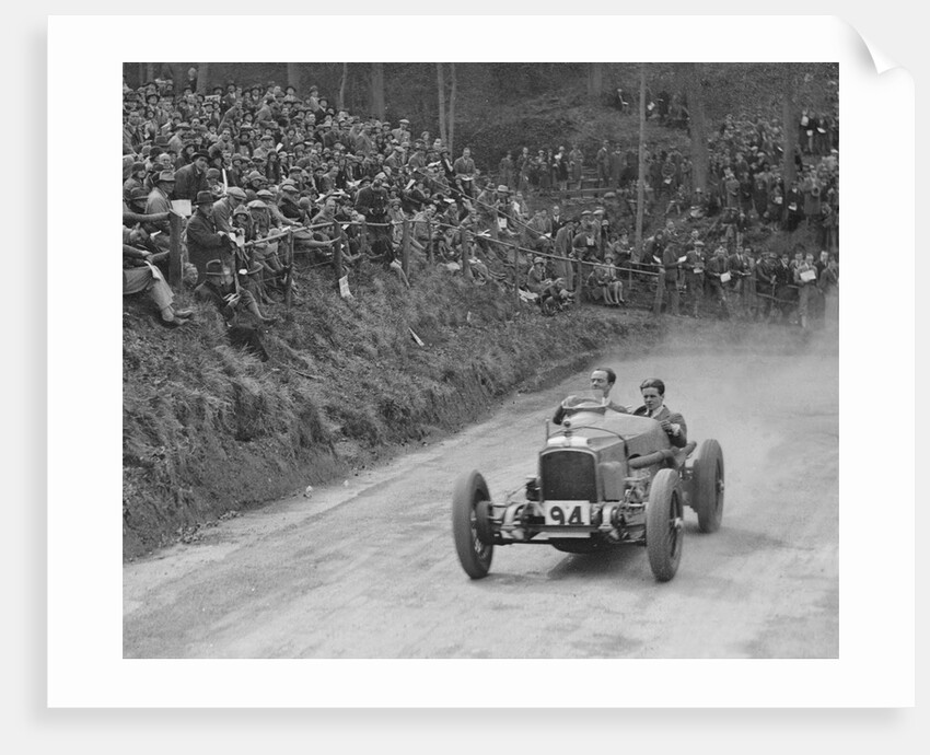 Vauxhall 30/98 competing in the Shelsley Walsh Amateur Hillclimb, Worcestershire, 1929 by Bill Brunell