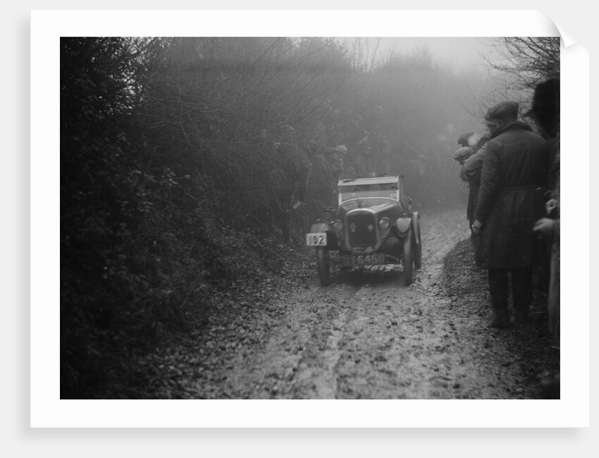 Austin 7 of HC Jacobs competing in the MCC Exeter Trial, Meerhay, Dorset, 1930 by Bill Brunell