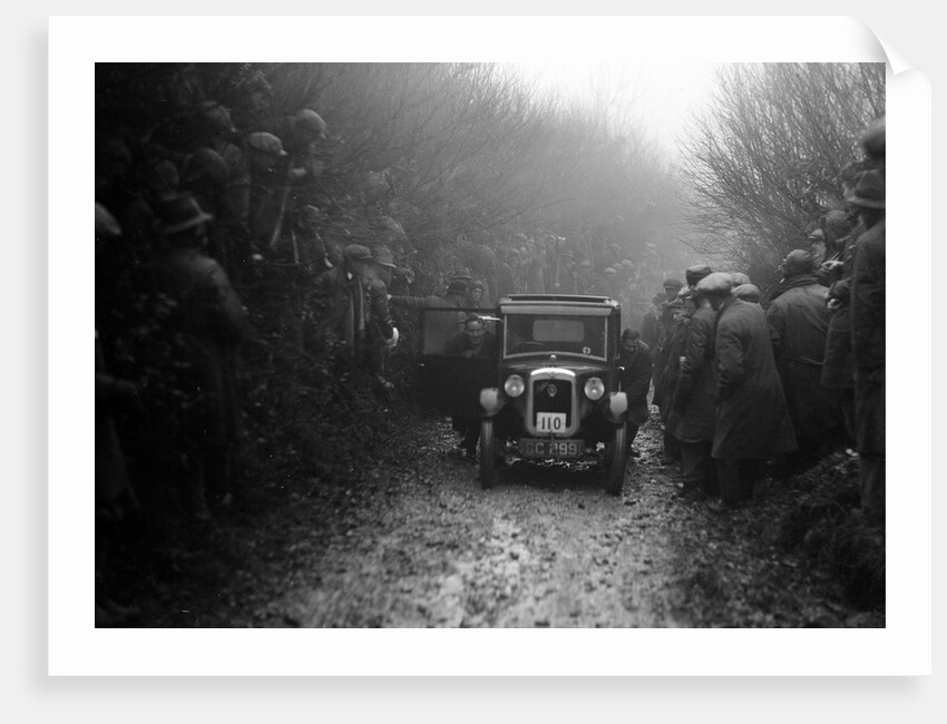 Austin top hat saloon of EC Smyth competing in the MCC Exeter Trial, Meerhay, Dorset, 1930 by Bill Brunell