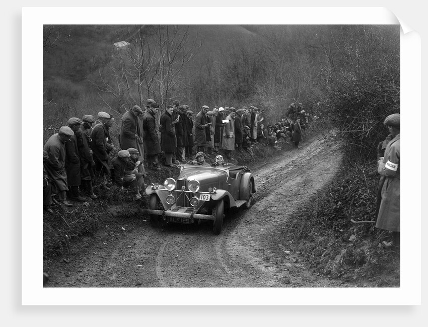 Talbot 105 of HA Nash competing in the MCC Lands End Trial, 1935 by Bill Brunell