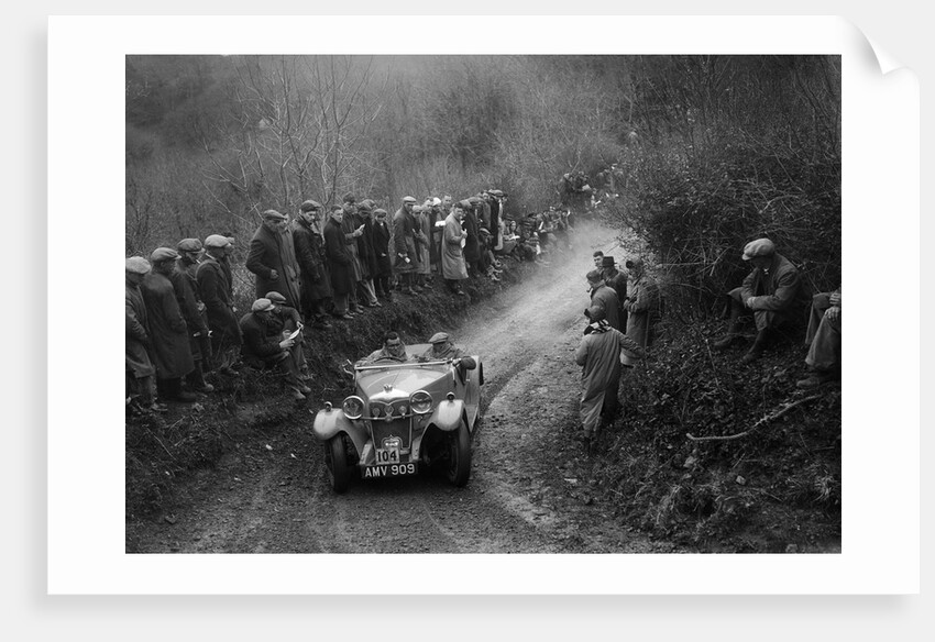Riley Lynx open 4-seater of VNG Seeney competing in the MCC Lands End Trial, 1935 by Bill Brunell