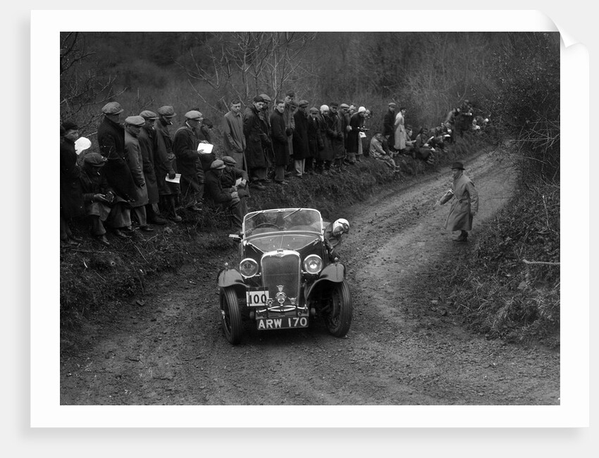 Singer Le Mans of J Eason-Gibson competing in the MCC Lands End Trial, 1935 by Bill Brunell
