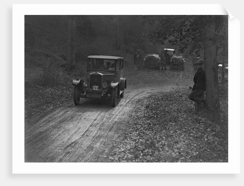 Hillman 11 saloon competing in the Sunbeam Motor Car Club Bognor Trial, 1929 by Bill Brunell