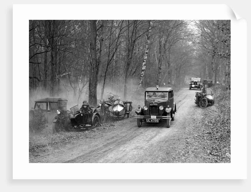 Riley Monaco of CD Allen competing in the Sunbeam Motor Car Club Bognor Trial, 1929 by Bill Brunell