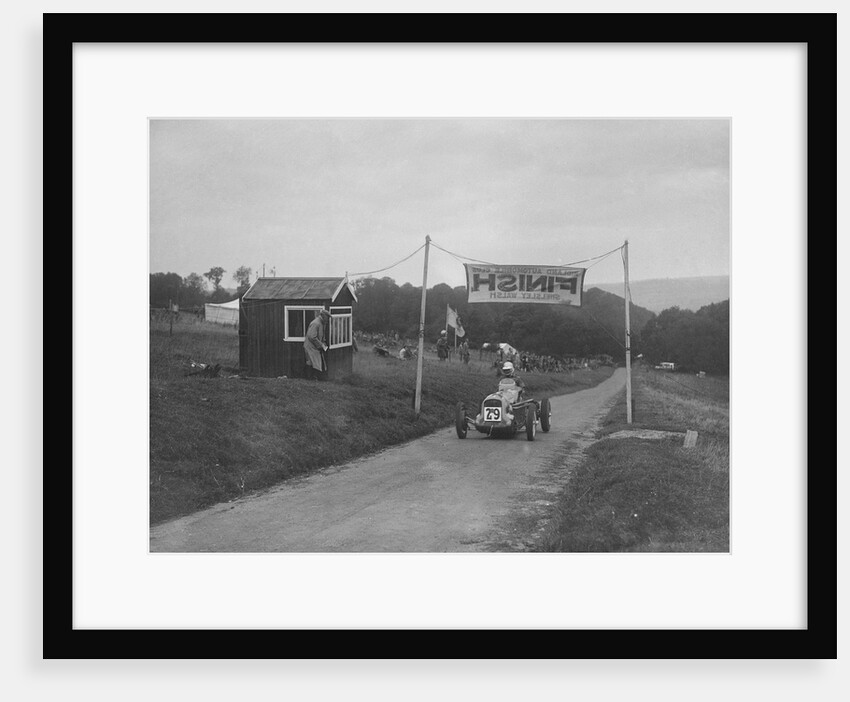 MG racing single-seater at the finish of the Shelsley Walsh Hillclimb, Worcestershire, 1935 by Bill Brunell