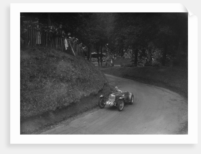 Riley TT Sprite competing in the Shelsley Walsh Hillclimb, Worcestershire, 1935 by Bill Brunell