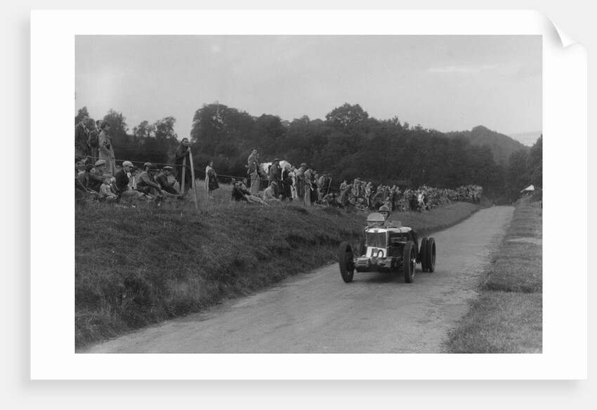 MG competing in the Shelsley Walsh Hillclimb, Worcestershire, 1935 by Bill Brunell