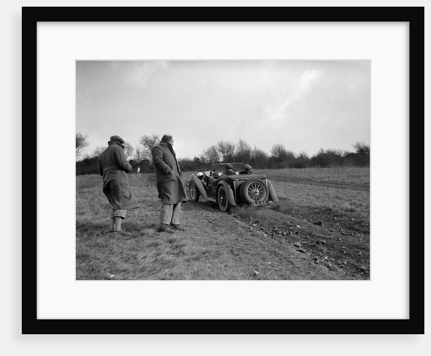 MG TA competing in the London Motor Club Coventry Cup Trial, Knatts Hill, Kent, 1938 by Bill Brunell