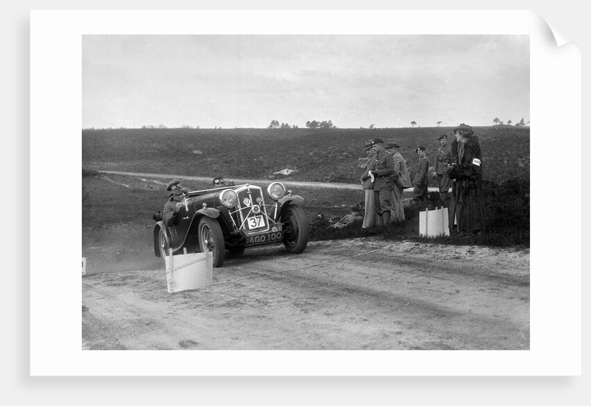 1933 Wolseley Hornet Special competing in a motoring trial, Bagshot Heath, Surrey, 1930s by Bill Brunell