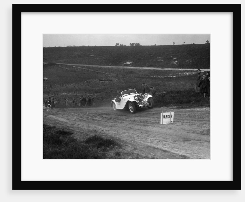 1934 Singer Le Mans competing in a motoring trial, Bagshot Heath, Surrey, 1930s by Bill Brunell