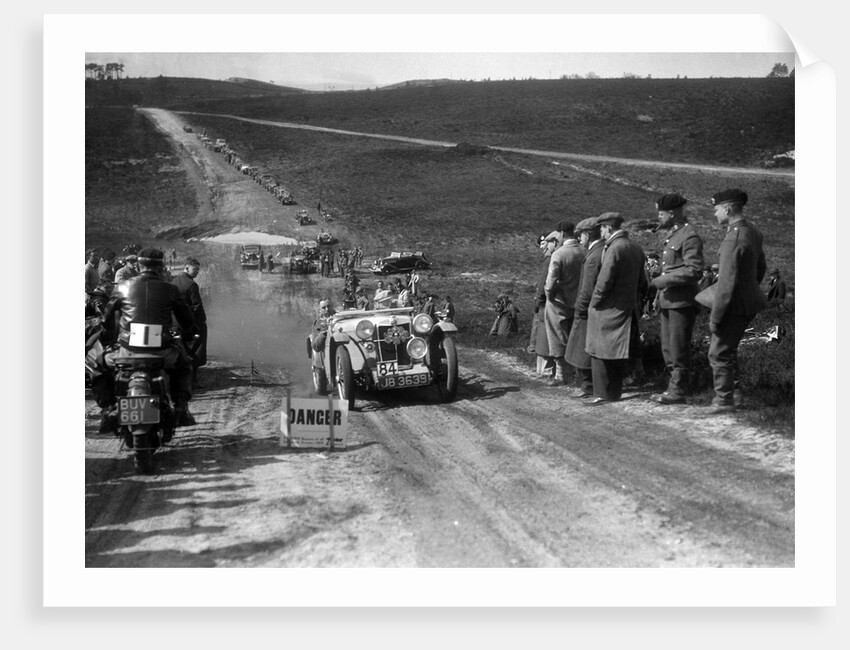 1934 MG PA competing in a motoring trial, Bagshot Heath, Surrey, 1930s by Bill Brunell