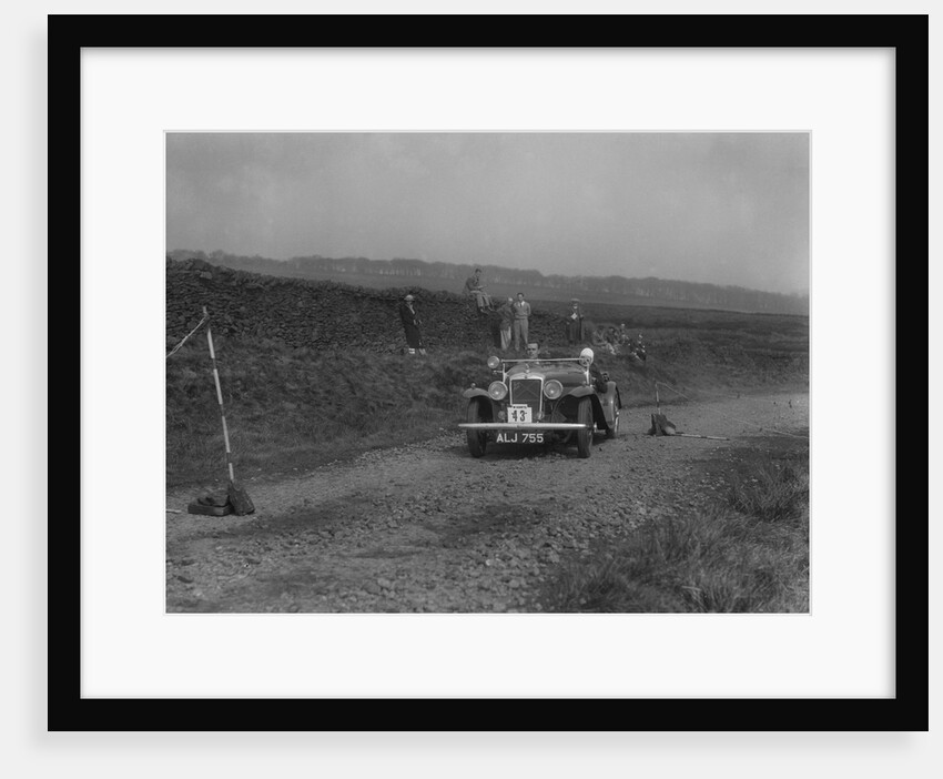Hillman Aero Minx open 2-seater of LJO Bartlett competing in the Sunbac Inter-Club Team Trial, 1935 by Bill Brunell