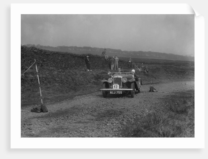 Hillman Aero Minx open 2-seater of LJO Bartlett competing in the Sunbac Inter-Club Team Trial, 1935 by Bill Brunell