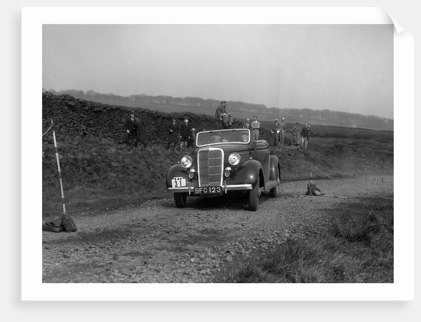 Ford V8 drophead of Viscount Chetwynd competing in the Sunbac Inter-Club Team Trial, 1935 by Bill Brunell