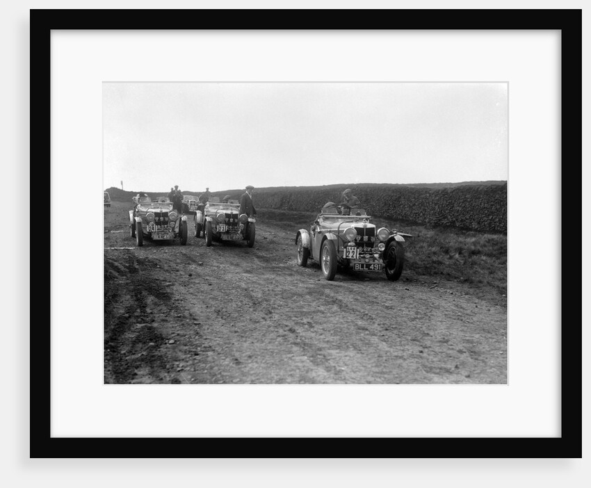 MG NA Magnettes of Doreen and Denis Evans at the Sunbac Inter-Club Team Trial, 1935 by Bill Brunell