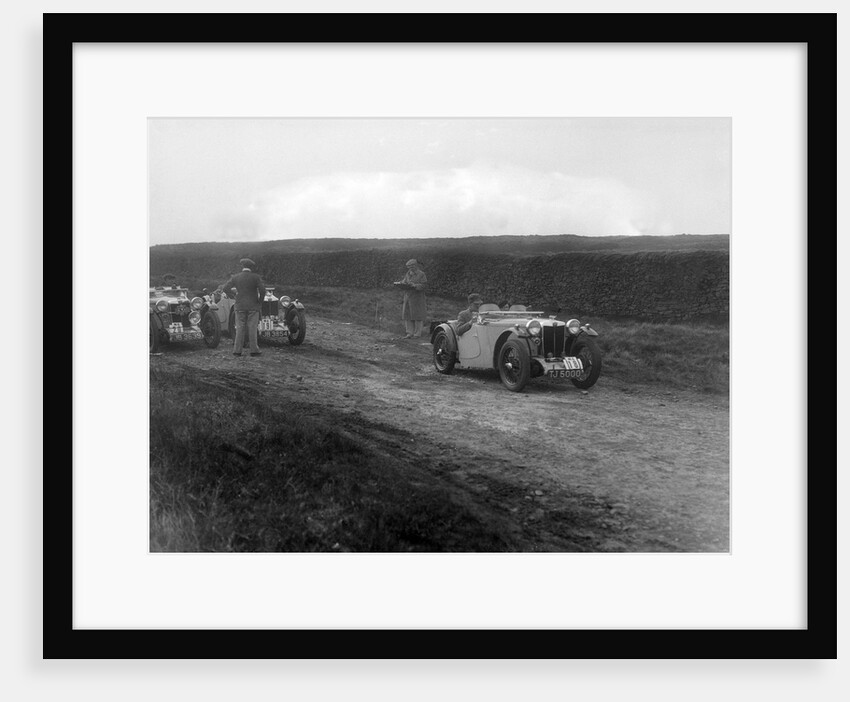 Cream Cracker Team MG PAs of Maurice Toulmin and Jack Bastock, Sunbac Inter-Club Team Trial, 1935 by Bill Brunell