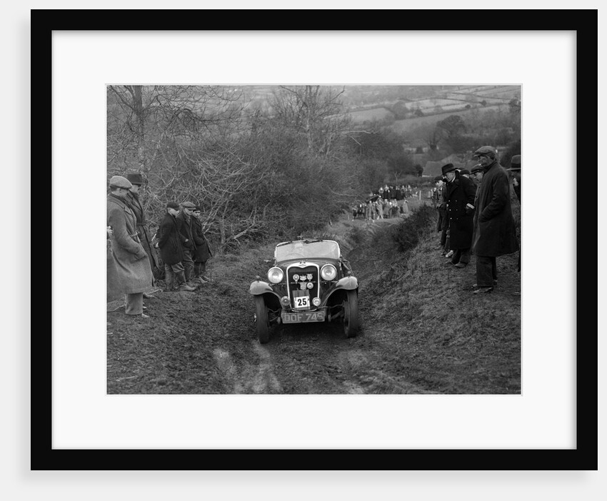 Singer of E Bunn competing in the MG Car Club Midland Centre Trial, 1938 by Bill Brunell