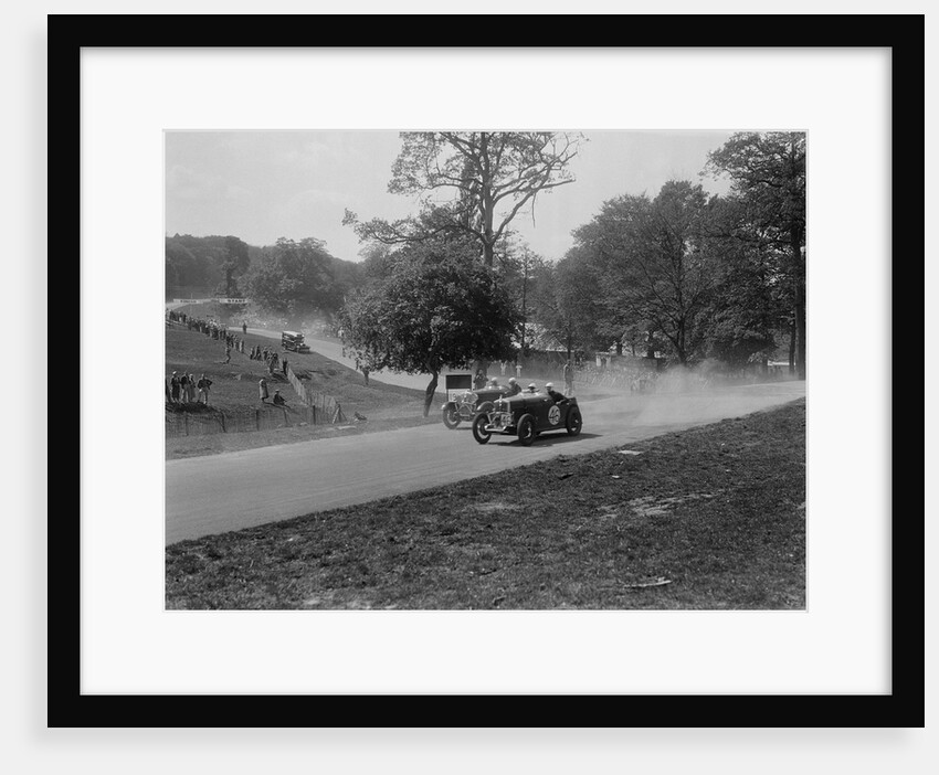 Two Wolseleys racing, Donington Park Race Meeting, Leicestershire, 1933 by Bill Brunell